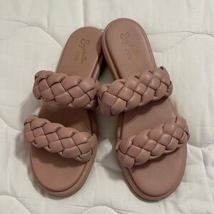Seychelles Women's Braided Sandals - Pink - Made in Italy - Never worn!